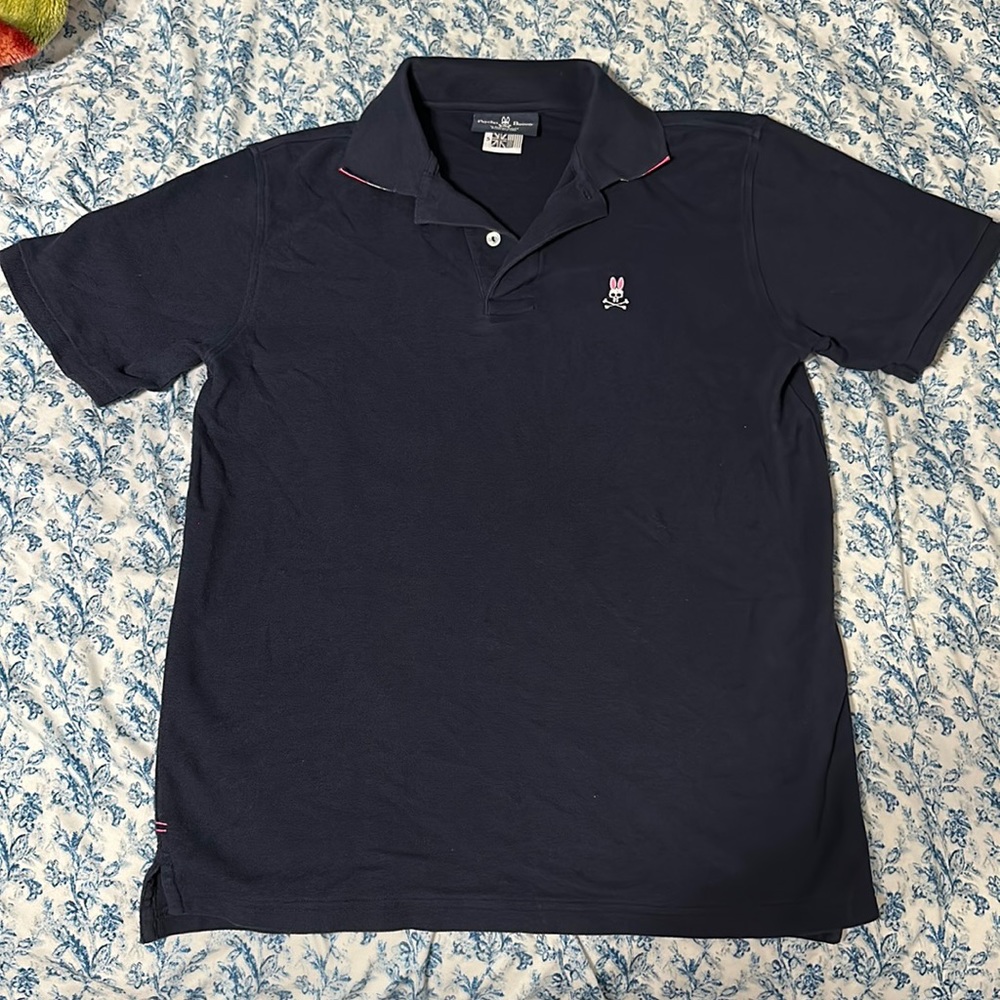 Psycho Bunny- Polo Shirt Small Navy Blue